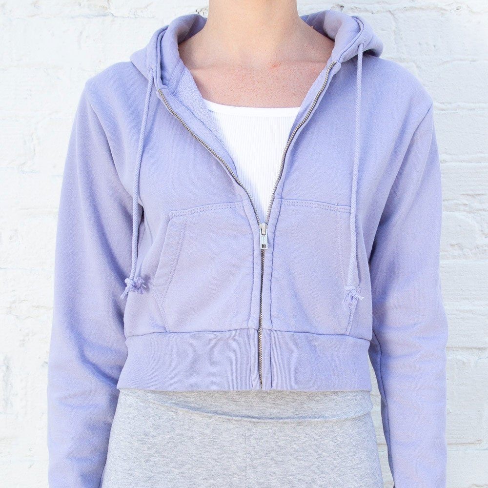 Periwinkle Brandy Melville Crystal Hoodie